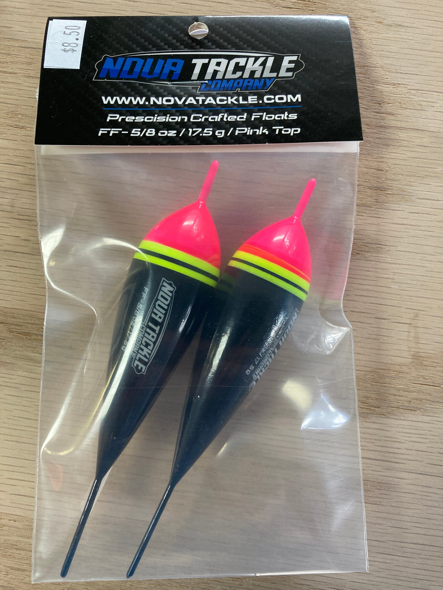 Fixed float 5/8 oz 17 1/2g pink top 