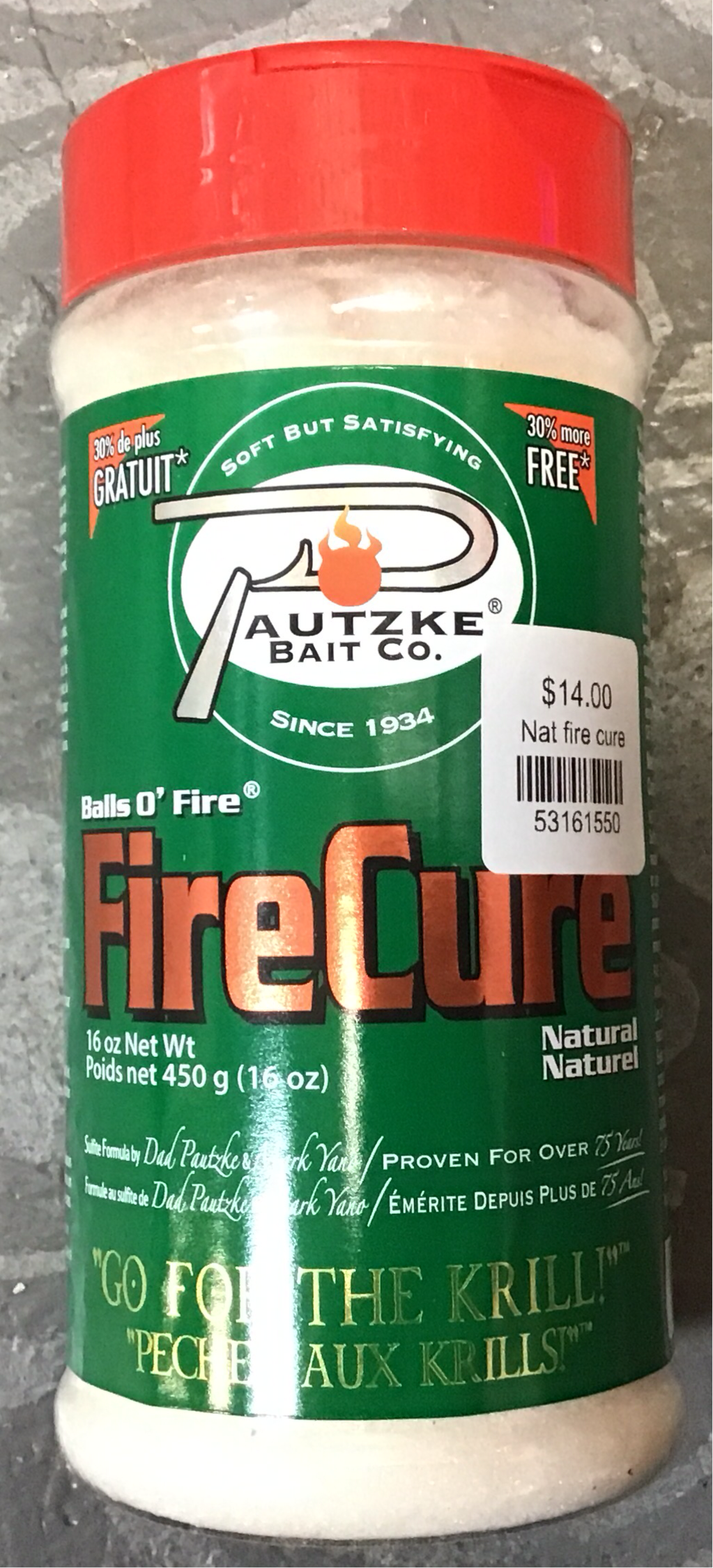 Fire cure Natural pautzke