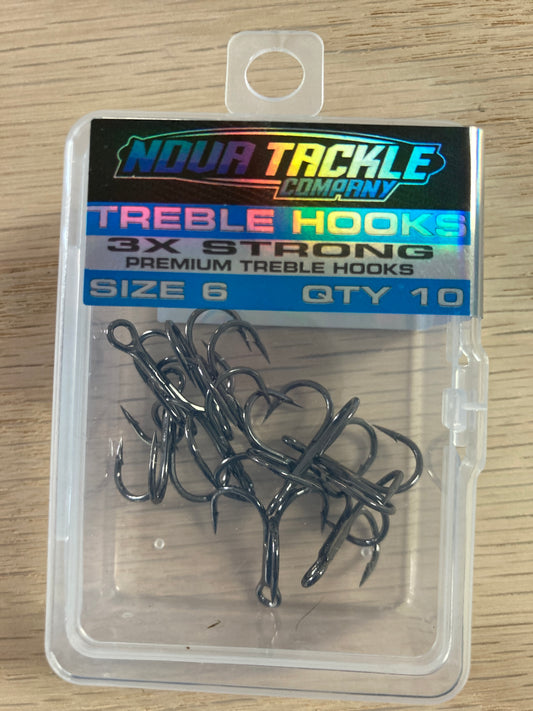 Treble hooks size 6