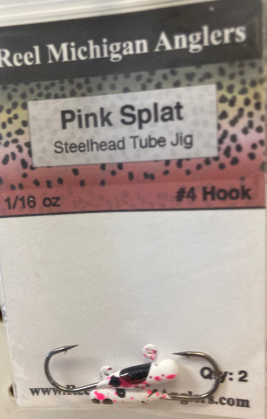 1/16 oz Pink Splat Tube Jig