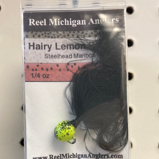 Individual Hair Jig Hairy Lemon Pepper 1/4oz