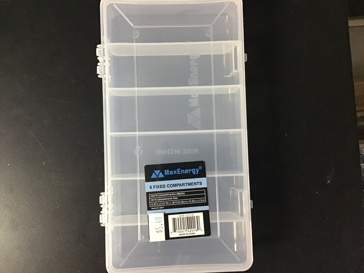 6 compartment storage box