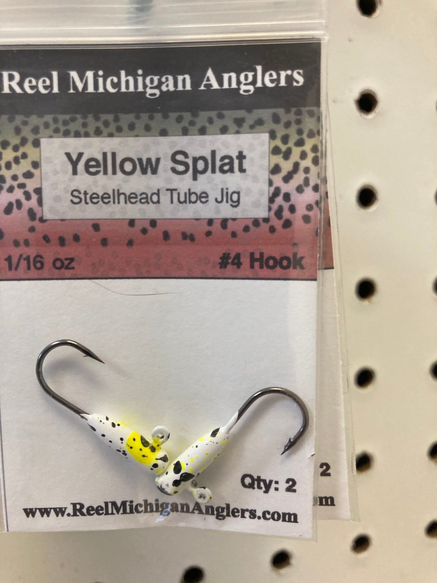 1/16 Yellow Splat Tube Jig