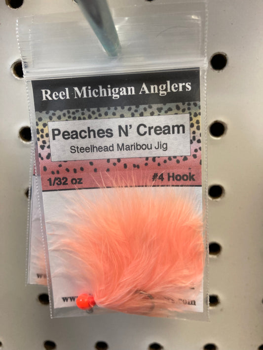 1/32 oz Hair Jig Peaches n’ Cream