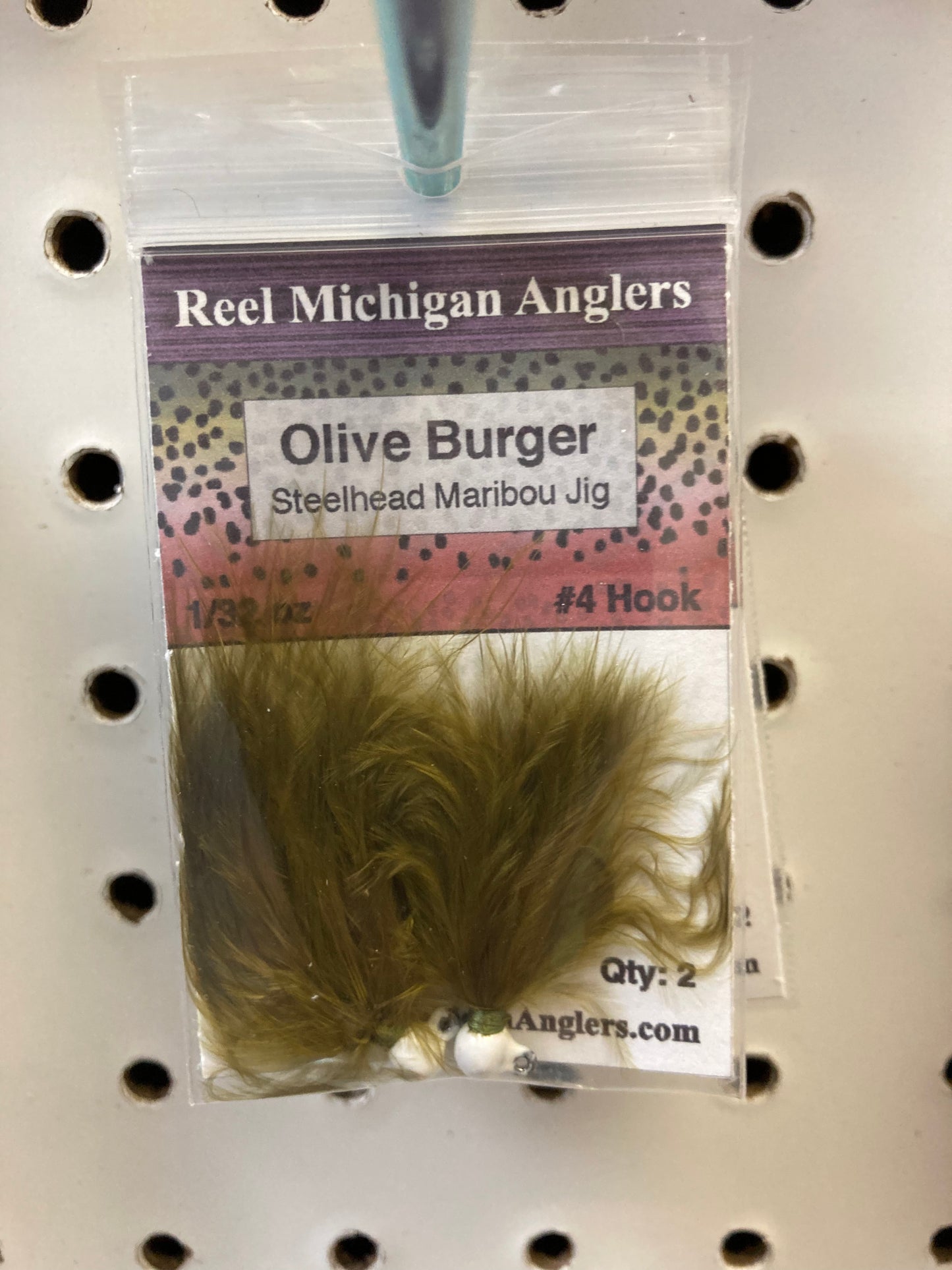 1/32 oz Hair Jig Olive Burger